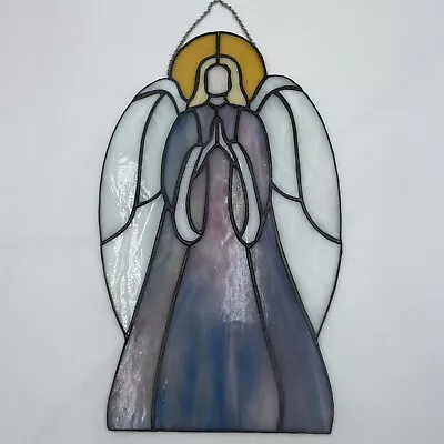 Buy Stained Glass Praying Angel Suncatcher With Chain Window Hanging Large 13  Long • 46.59£