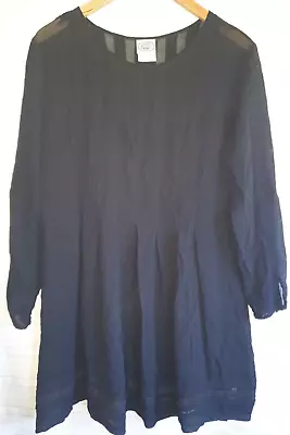 Buy Laura Ashley Vintage Black Silk Dress Size 12 • 5.99£