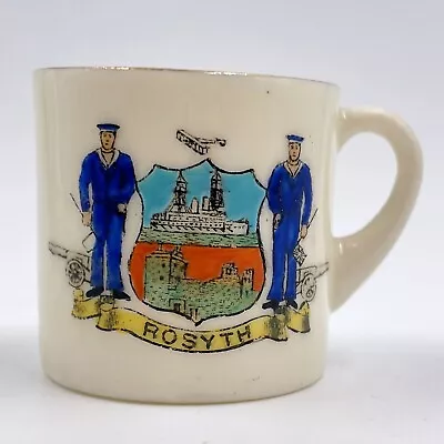 Buy Vintage Arcadian Crested China Miniature Souvenir Mug - Rosyth Crest • 5.90£