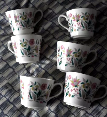 Buy Ridgway Kismet Queen Anne 6 Cups/Saucers VGC • 17.99£