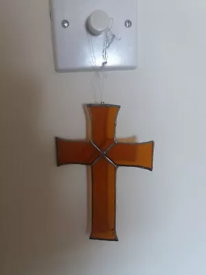 Buy Stained Glass Cross Suncatcher  • 5.60£