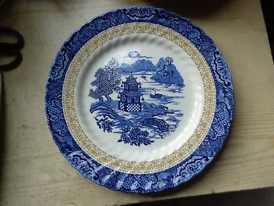 Buy *GRINDLEY  Blue & White   WILLOW  10  CAKE SERVING PLATE FREE UK POST • 11.99£