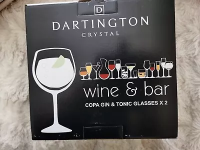 Buy Dartington Crystal 2 Copa Gin & Tonic Glasses Wine & Bar Collection 650ml Boxed • 18£