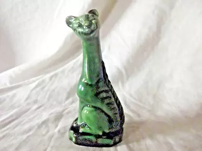 Buy Antique Rare Grotesque Torquay Pottery Green Winking Cat    Winks   12cm • 225£