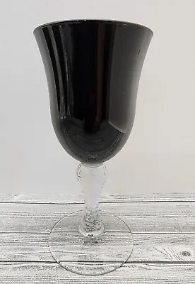 Buy Libby Martello Black Amethyst Water Goblet Glass • 16.77£