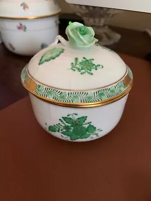 Buy Vintage Herend Chinese Bouquet Apponyi Covered Sugar Bowl With Rose MINT Cond. • 46.59£