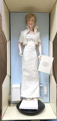 Buy Franklin Mint Diana Princess Of Wales Vintage Porcelain Portrait Doll In Box • 40£