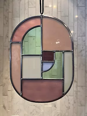 Buy Geometric MCM Stained Glass Suncatcher Home Decor Great Gift • 79.21£