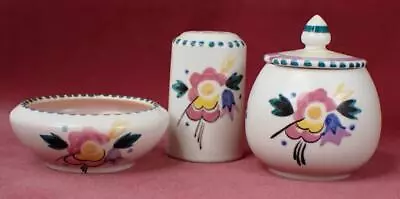 Buy 1950's Poole Pottery Mini Cruet Set Sf Pattern Shapes 298 299 & 276 Pat Summers • 9.99£