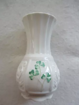 Buy Belleek Bone China Shamrock Vase • 4.99£