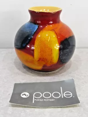 Buy Poole Pottery Volcano Vase • 35£