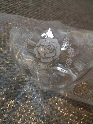 Buy Crystal Glass Rose Bowl By Patrick McMahon • 100£