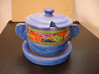 Buy Joyous Pottery, Broadstone, Poole, Dorset. 1927-1933.  Comport With Lid And Tray • 25£