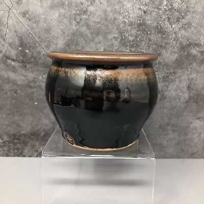Buy Leach Pottery St Ives Unknown Potter Tenmoku Glazed Small Vase / Bowl #1068 • 35£