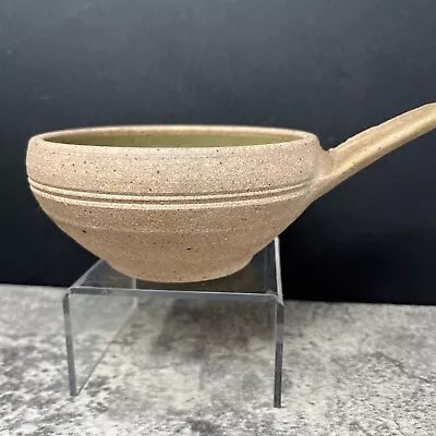 Buy Leach Pottery St Ives Soup Bowl With Handle Celadon Glaze Unglazed Exterior #418 • 40£