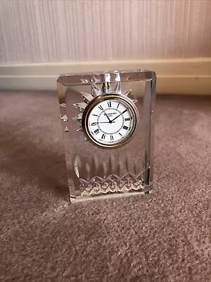 Buy Waterford Crystal Lismore Clock Desk Paperweight Stunning Great Value New Other • 79.50£