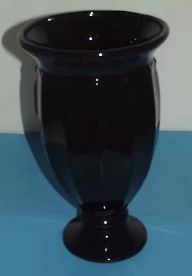 Buy  Haeger Art Deco Black Amethyst Glass Vase 12 X7  Extra Large Size 2001 With Tag • 83.87£