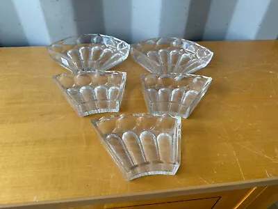 Buy Vintage Cut Glass Sauce Snack Bowl Set' • 4.99£