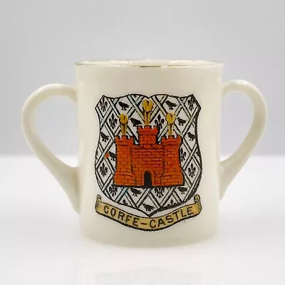 Buy Wh Goss Crested China 2 Handled Loving Cup - Corfe Castle - Alan De Plunkenet • 12£