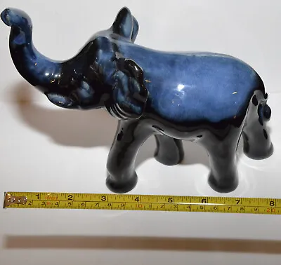 Buy Blue Mountain Pottery Canada Walking Elephant In A Blue Glaze • 18.59£