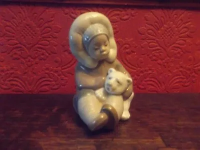 Buy Lladro Daisa 1977 Figurine Of Small Girl With Bear • 25£