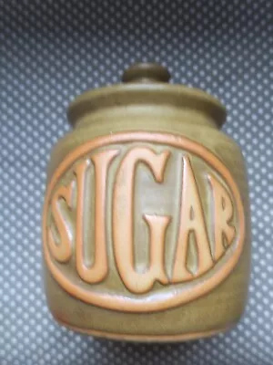 Buy 1970s Pottery Large Sugar Jar - ? Tremar / Charmouth Pottery • 2.50£