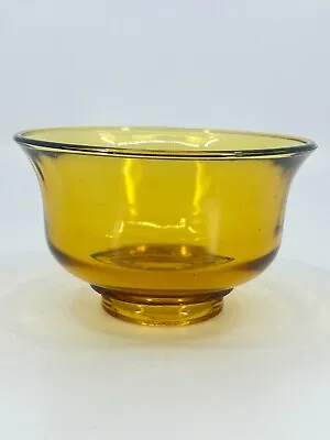 Buy 1970s Amber Glass Footed Bowl Candy Dish Trinket Bowl Vintage Yellow Candy Bowl • 10.25£