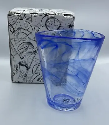 Buy Kosta Boda Mine Cobalt Blue Glass Tumbler Design Ulrica Hydman-Vallien #7090222 • 23.30£