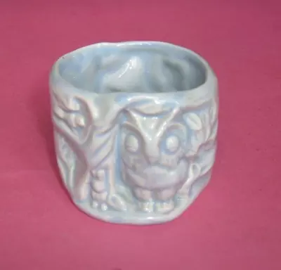 Buy Hornsea,  Owl  Preserve  Pot  In  Blue .   Rare .  ( 2257 ) • 9.99£