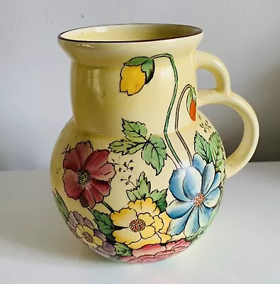 Buy Vintage TUSCAN Decoro Pottery Handled Vase With Poppy Decoration, 20 Cm High • 9.99£