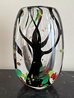 Buy Kosta Boda Vicke Lindstrand (1904-1983) Autumn Tree Design Art Glass Vase #41753 • 1,770.67£
