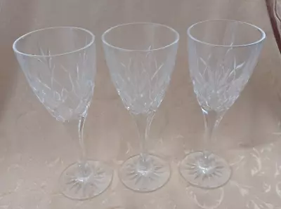 Buy 3 X Royal Doulton Crystal  8” Tall Red Wine Glasses - Canterbury  • 15£