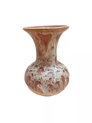 Buy Fosters Pottery Vintage Vase Light Honecomb Glaze Cornish Pottery 14cm Tall • 7.50£