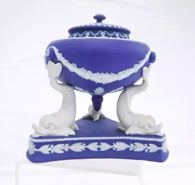 Buy Wedgwood Antique Jasper Pot Pourii With Dolphin Supports • 225£