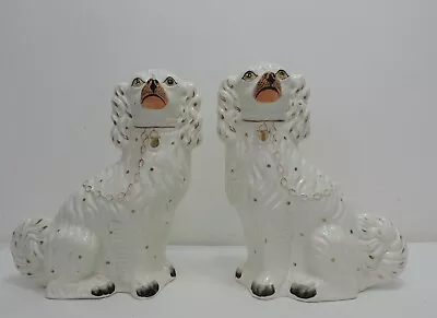 Buy Vintage Staffordshire Spaniel Dog Figurines Wally Dogs - Pair - Thames Hospice • 26.77£