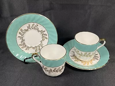 Buy Staffordshire Royal Sutherland Tea Cup & Saucer England Fine Bone China 1940 Set • 35.41£