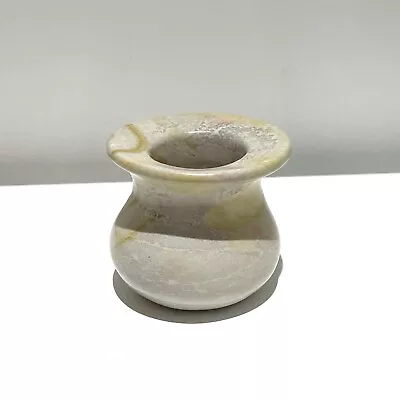 Buy Small Vintage Bud Vase Posy Pot Solid Marble Stone Carved Flower Display Diffuse • 9£