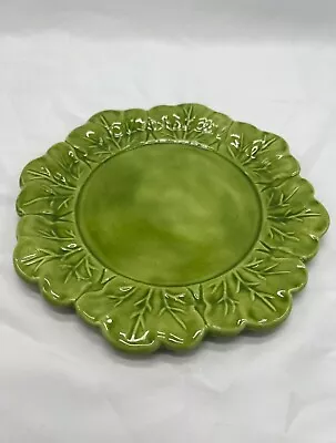 Buy Vintage Ceramic Holland Mold Green Retro Lettuce Cabbage Plate Signed • 11.20£