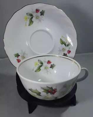 Buy Vintage Retro Rare Winterling Bavaria Germany Cup & Saucer Christmas Rose  • 12£