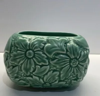 Buy Vintage Sylvac Pottery Sylvaner Green Floral Poesy Vase 1827 15cm By 13 Cm • 12.88£