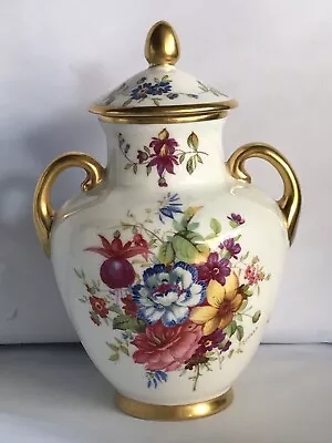 Buy Stunning Vintage Hammersley Porcelain Lidded Vase Signed F.howard • 9.99£
