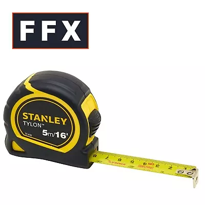 Buy Stanley STA030696N Tylon Pocket Measuring Tape Measure 5m 16ft 19mm 0-30-696 • 7.69£