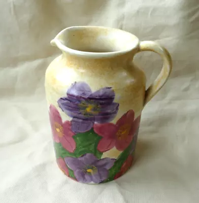 Buy Vintage E Radford Hand Painted Studio Pottery- 17cm High Jug-Very Good Condition • 7.95£