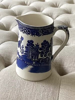 Buy Vintage Old Willow Pitcher Jug - Blue Willow • 7£