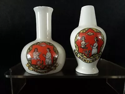 Buy Crested China - HONITON Crests - Tibet Vase/Long Necked Vase - Shelley/Grafton. • 5.60£