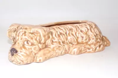 Buy Sylvac Pottery Puppy Dog Vase Planter Mid Century Modern Model 2024 Beige • 10£