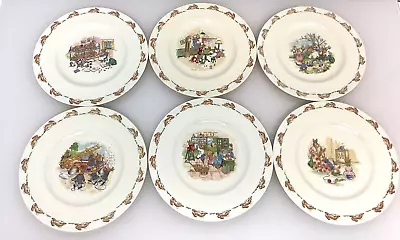 Buy 6 X Bunnykins 1936 Royal Doulton Fine Bone China Side Plates 20.5cm Diameter BO2 • 19.99£