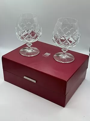 Buy Pair Of Schott-Zwiesel Cut Crystal Glasses Cristallerie Original Box Whisky 4” • 24.94£