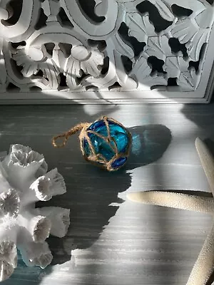 Buy Turquoise Glass Buoys Floats 5cm-20cm Nautical Coastal Home Decor Ornament Gift • 4.25£