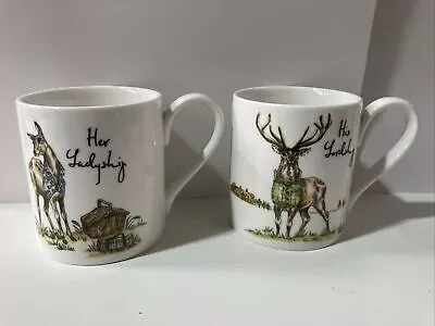 Buy Queens By Churchill Fine China Mugs : His Lordship & Her Ladyship • 10.50£